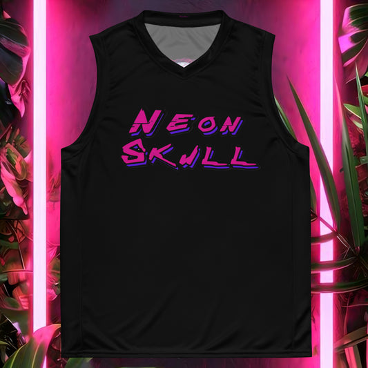 Neon Skull Basketball Jersey 2 (Unisex)