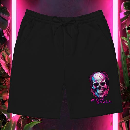 Neon Skull Fleece Shorts (Men's)