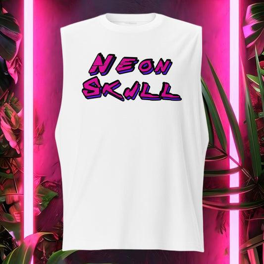 Neon Skull Muscle Top (Unisex) - Original