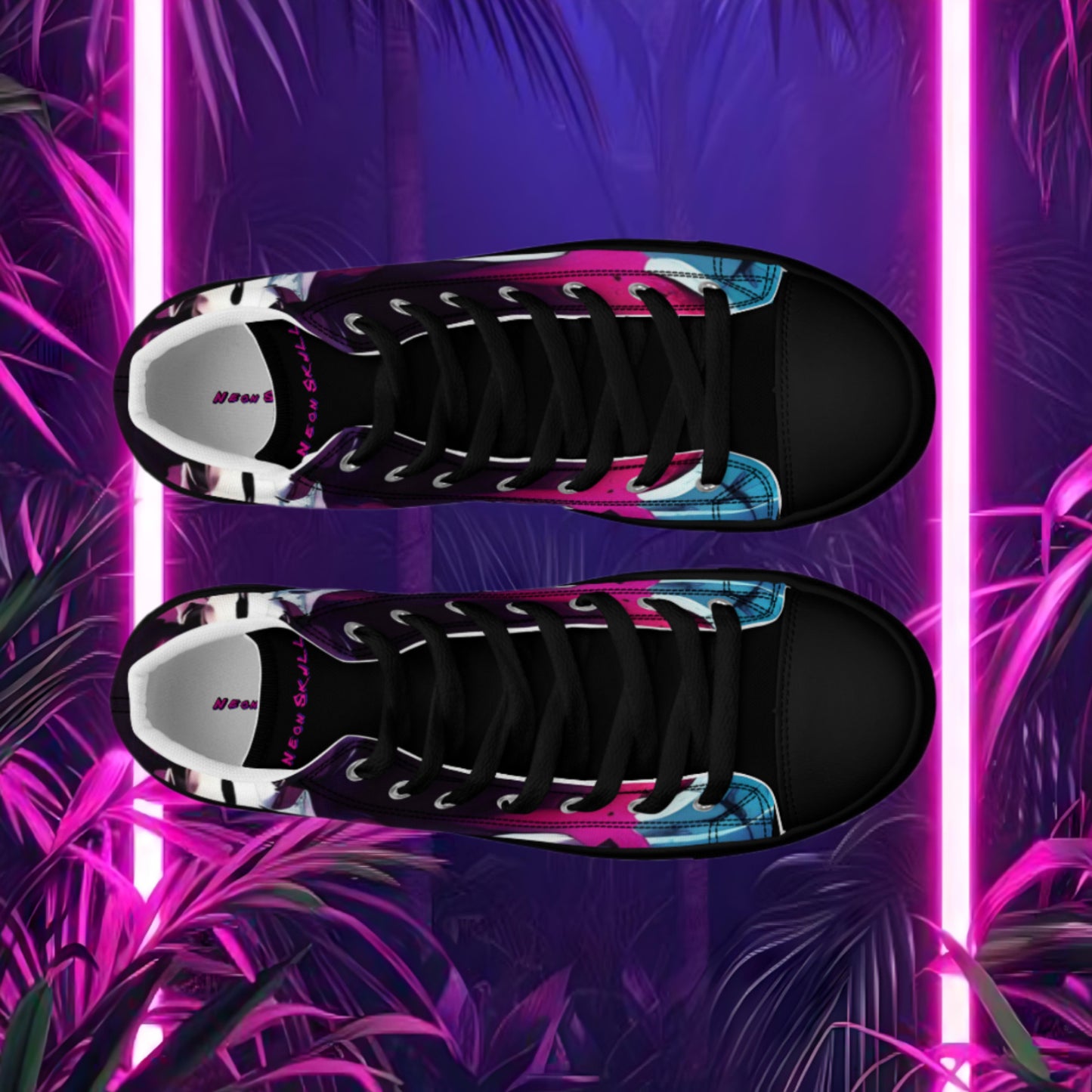 Neon Skull Skeleton Shoes (Men's)