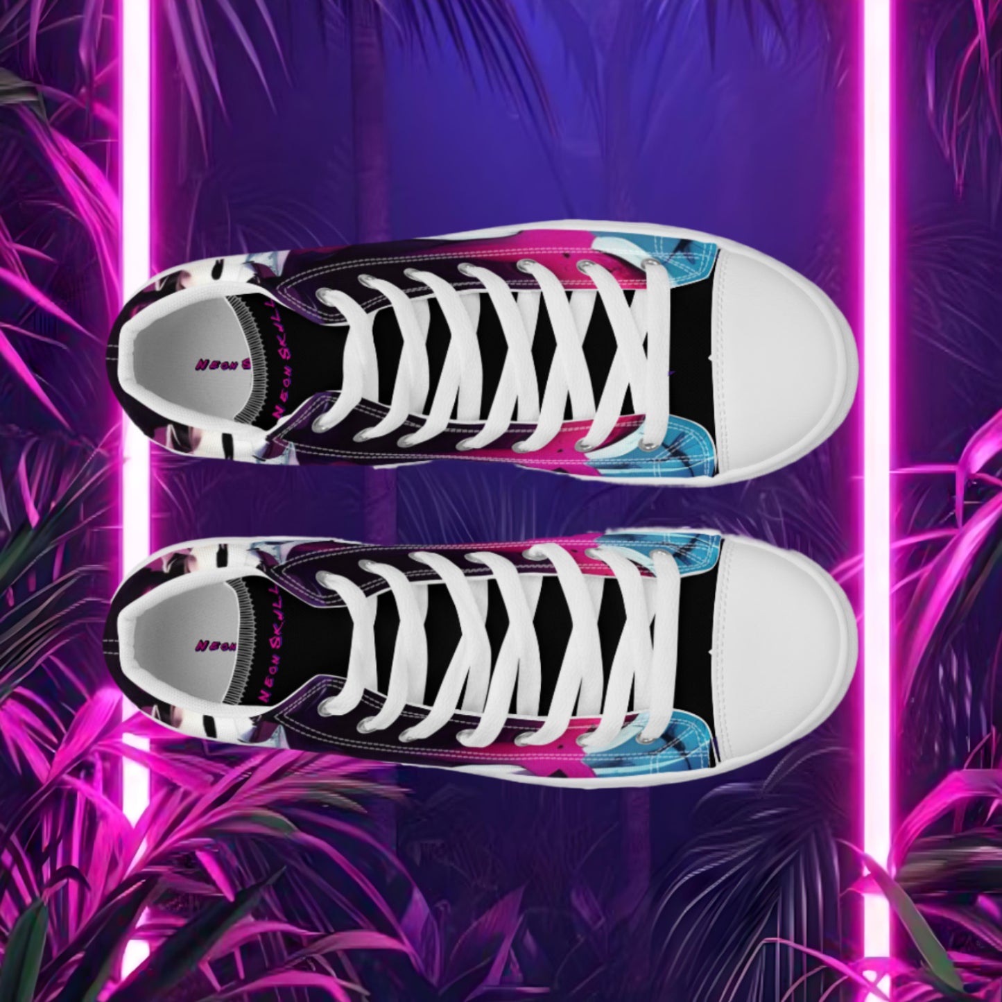 Neon Skull Skeleton Shoes (Men's)